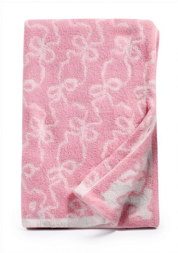 Luxape Pink Bow Throw Blanket Polyester Soft-8