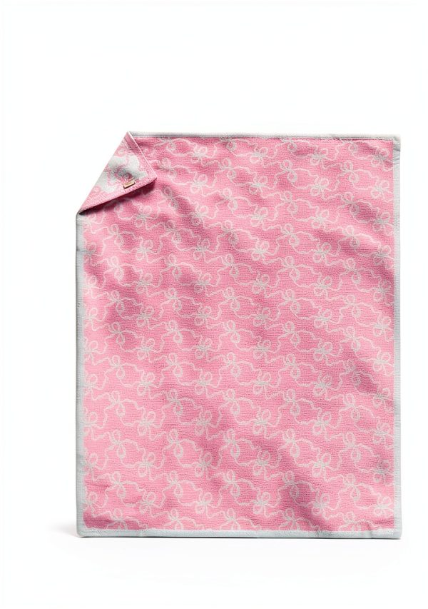 Luxape Pink Bow Throw Blanket Polyester Soft-2