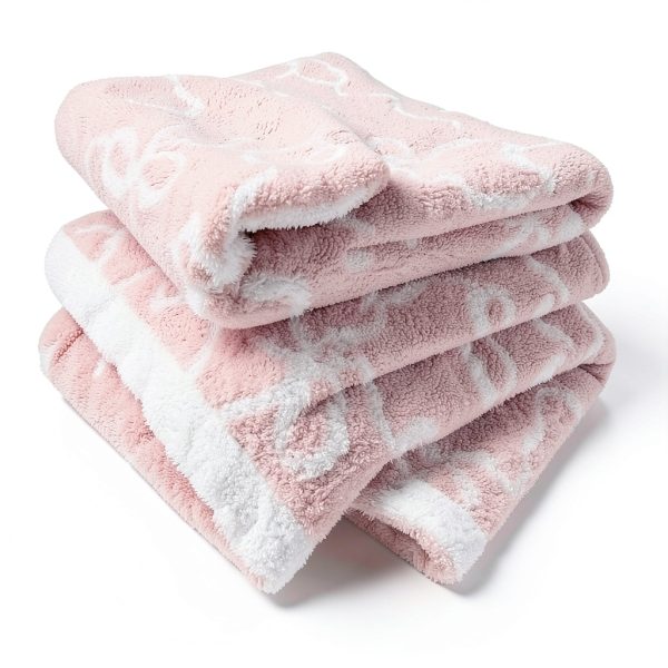 Luxape Pink Bow Throw Blanket Polyester Soft-4